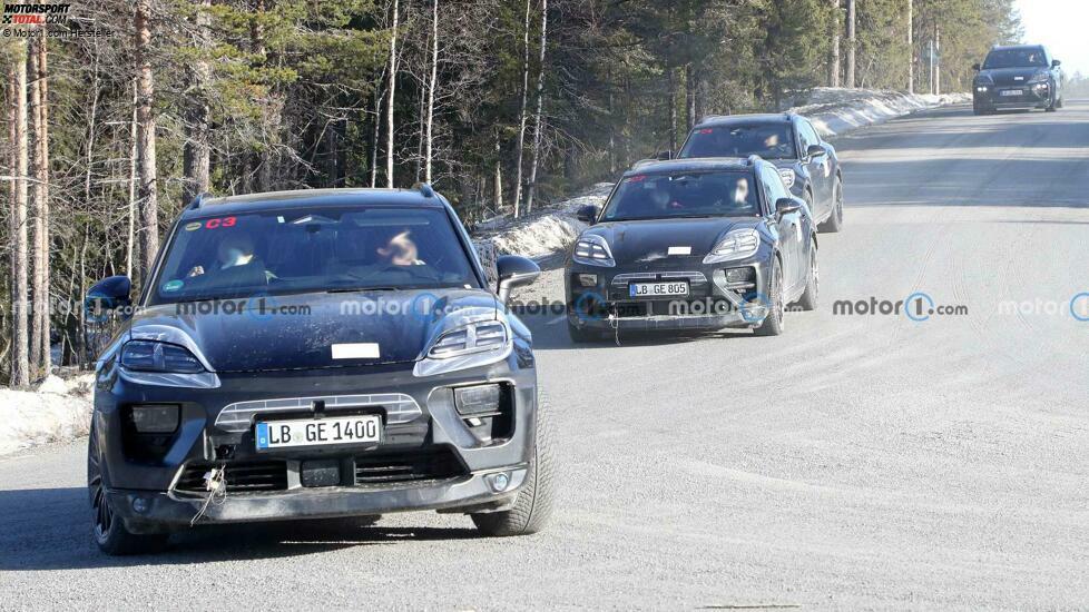 Porsche Macan EV Spy Fotos, Außenbereich