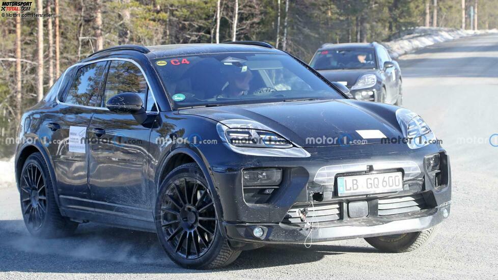 Porsche Macan EV Spy Fotos, Außenbereich
