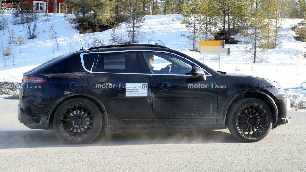 Porsche Macan EV Spy Fotos, Außenbereich