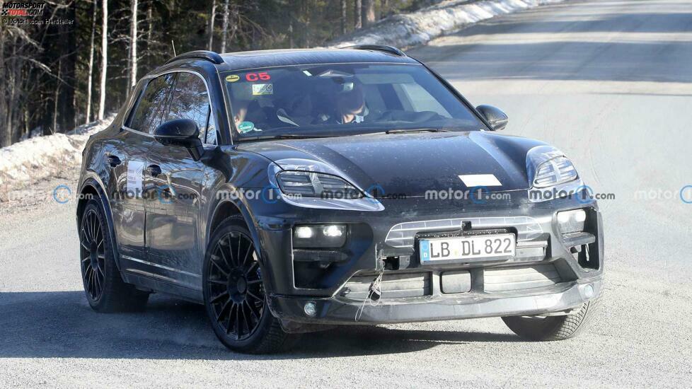 Porsche Macan EV Spy Fotos, Außenbereich