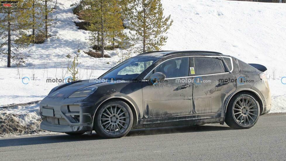 Porsche Macan EV Spy Fotos, Außenbereich