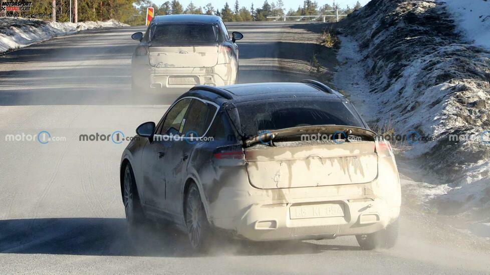 Porsche Macan EV Spy Fotos, Außenbereich