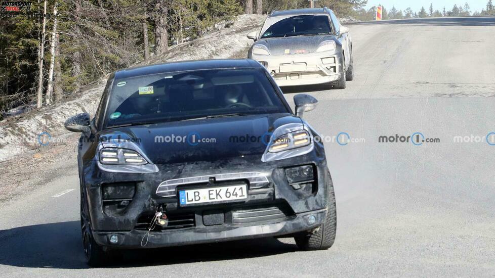 Porsche Macan EV Spy Fotos, Außenbereich
