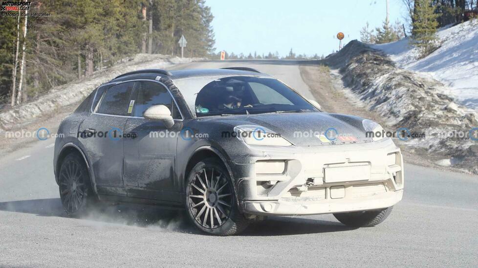 Porsche Macan EV Spy Fotos, Außenbereich
