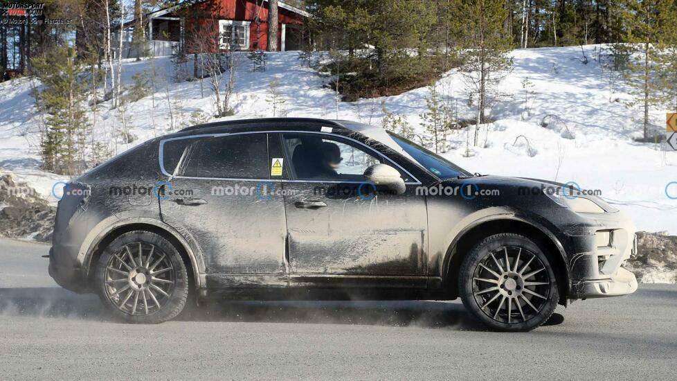 Porsche Macan EV Spy Fotos, Außenbereich