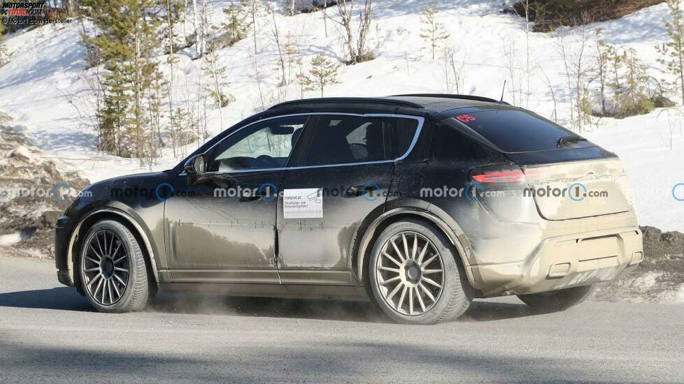 Porsche Macan EV Spy Fotos, Außenbereich