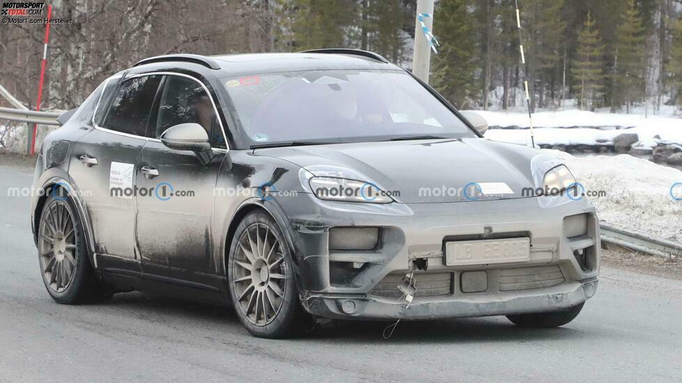 Porsche Macan EV Spy Fotos, Außenbereich