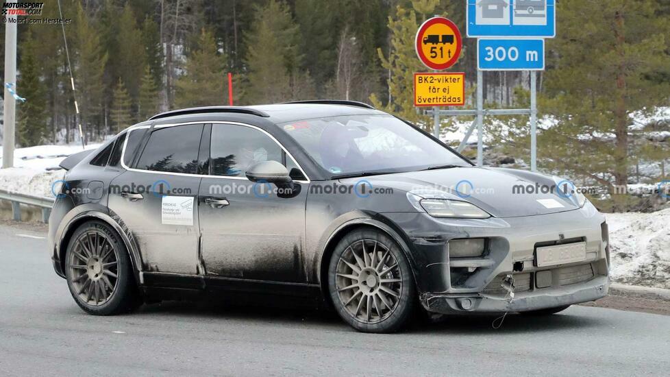 Porsche Macan EV Spy Fotos, Außenbereich