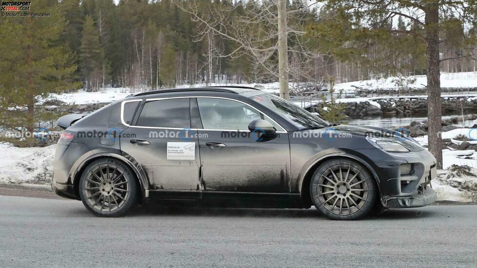 Porsche Macan EV Spy Fotos, Außenbereich