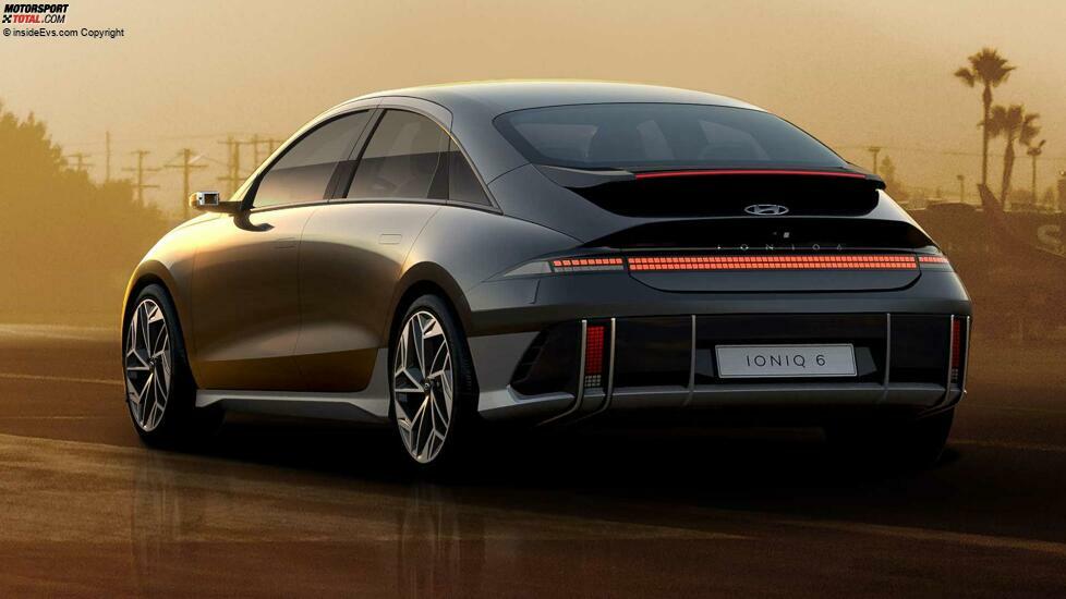 Hyundai Ioniq 6 (2023) auf ersten offiziellen Bildern