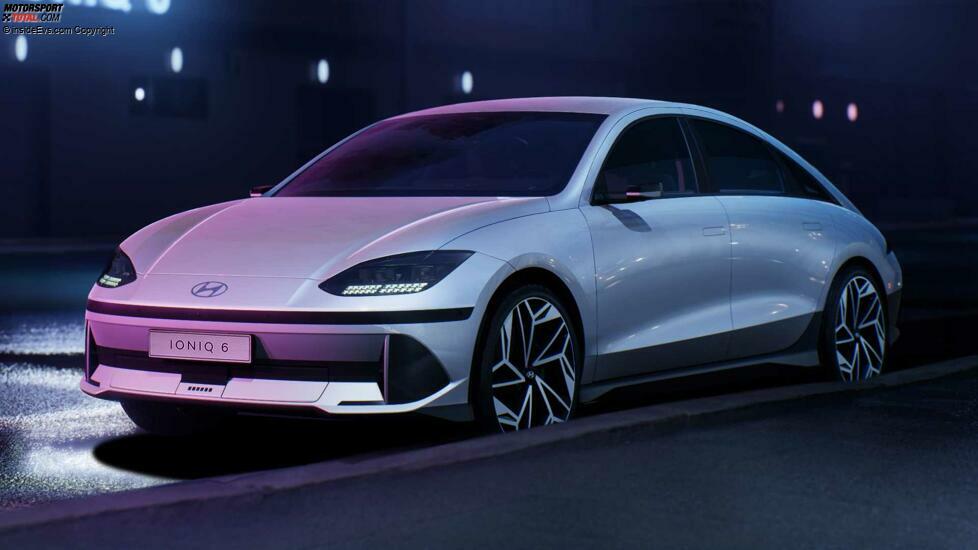 Hyundai Ioniq 6 (2023) auf ersten offiziellen Bildern