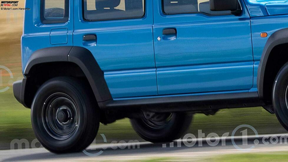 Suzuki Jimny 5 porte, il render di Motor1.com