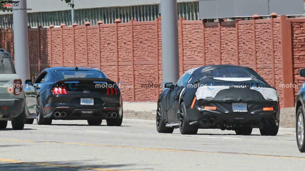 2024 Ford Mustang Mach 1 Spy-Foto, Rückansicht