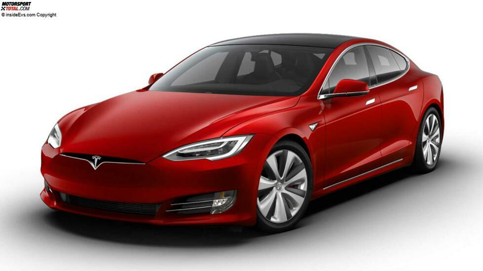 Tesla Model S Plaid in Rot