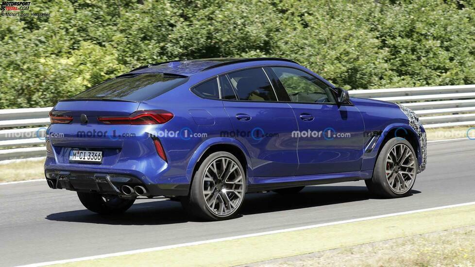 BMW X6 M (2023) mit Facelift als Erlkönig auf dem Nürburgring