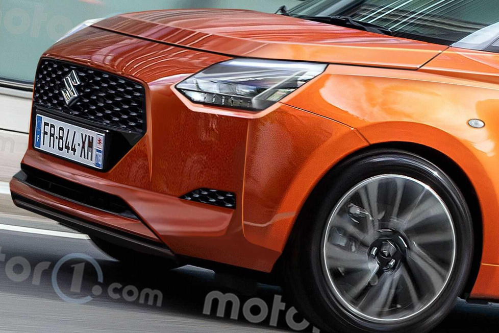 Unser Rendering nimmt die vierte Generation des Suzuki Swift vorweg: Ab 2023 wird er als Mild-Hybrid und (möglicherweise) als Voll-Hybrid erhältlich sein