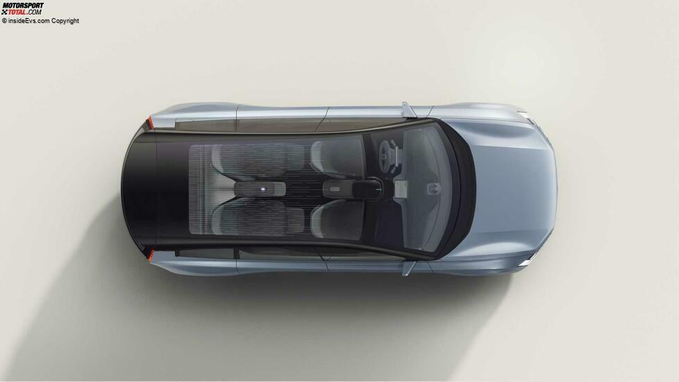 Volvo Concept Recharge (2021): Die Studie scheint ein Viersitzer mit riesigem Glasdach zu sein