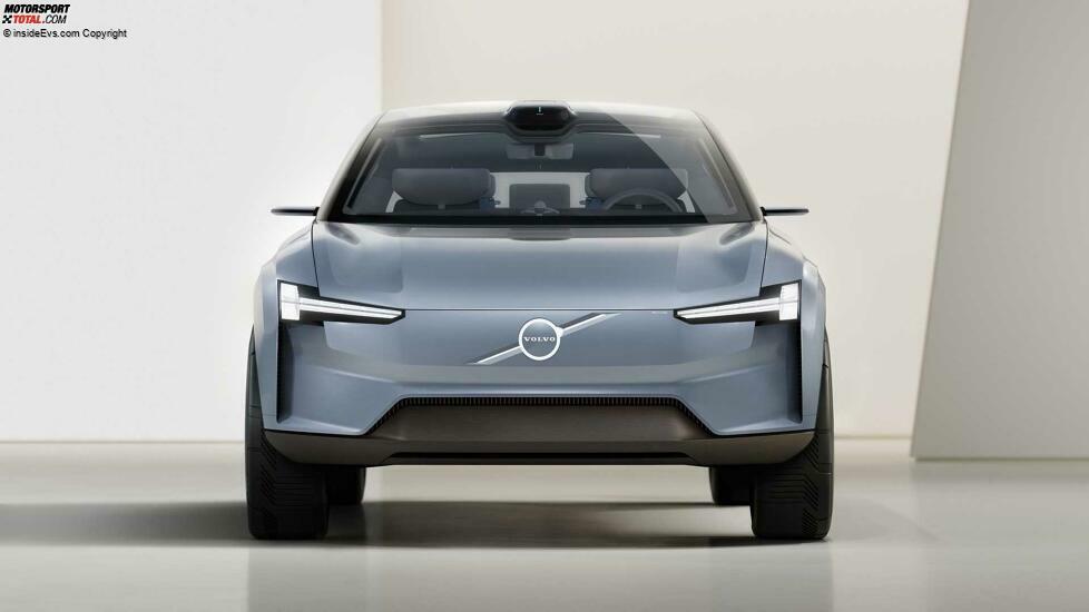 Volvo Concept Recharge (2021): Die Front mit einer abgewandelten Thors-Hammer-Lichtsignatur