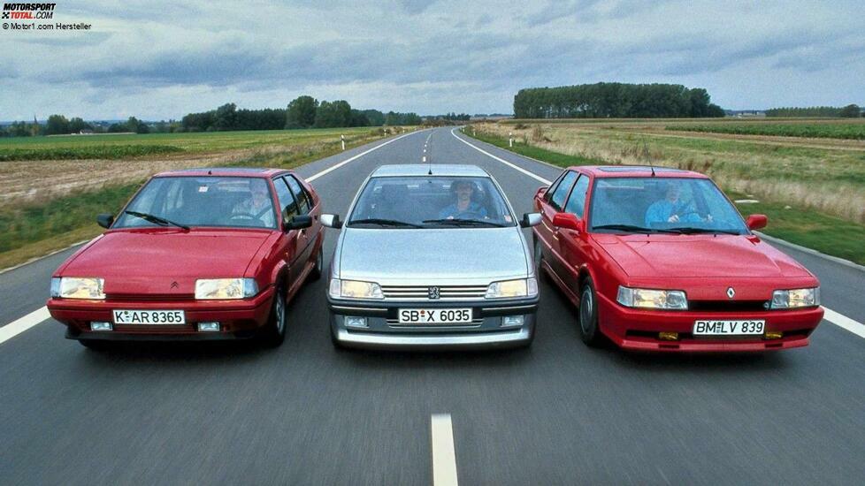 Citroen BX, Peugeot 405 und Renault 21