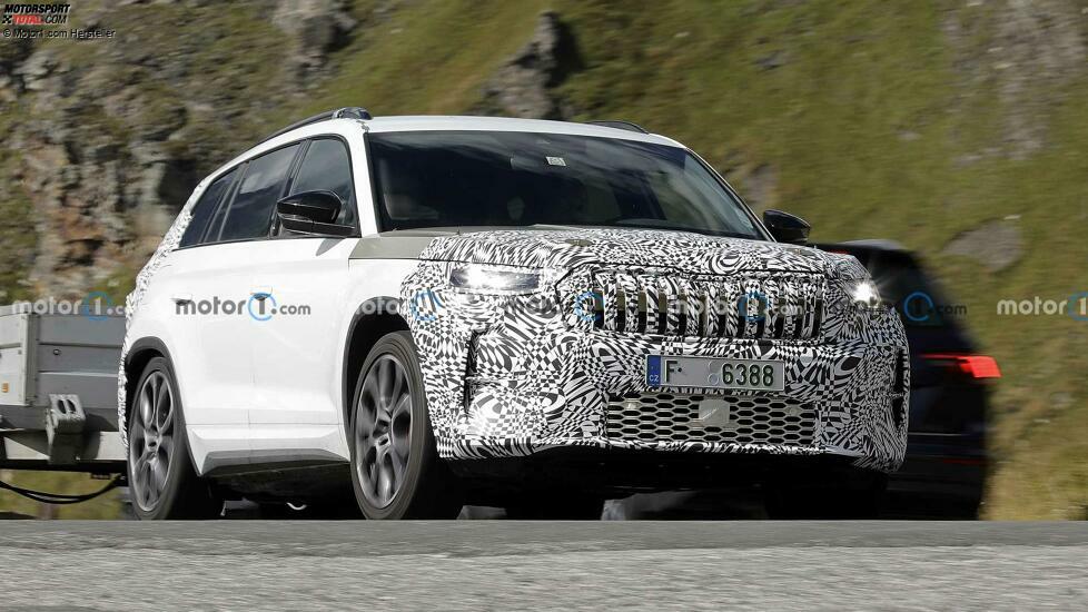 Skoda Kodiaq (2024) auf ersten Erlkönigbildern