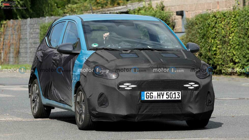 Hyundai i10 (2023) mit Facelift als Erlkönig