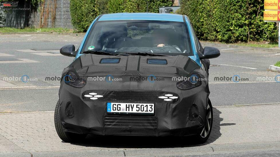 Hyundai i10 (2023) mit Facelift als Erlkönig