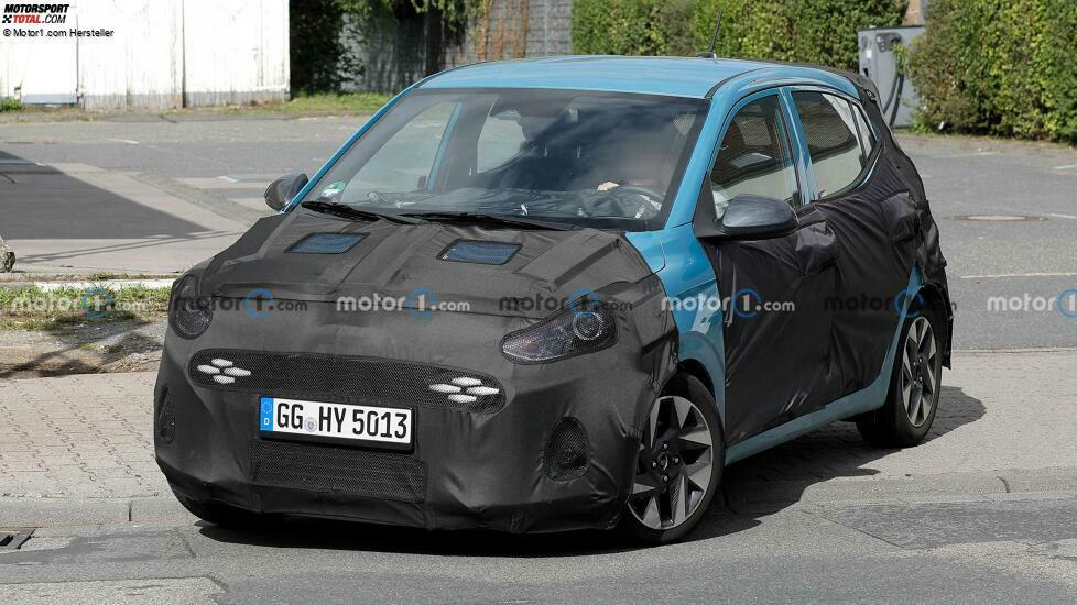 Hyundai i10 (2023) mit Facelift als Erlkönig