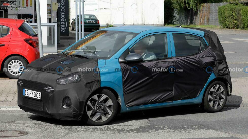 Hyundai i10 (2023) mit Facelift als Erlkönig