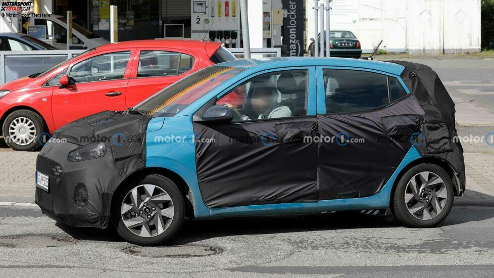 Hyundai i10 (2023) mit Facelift als Erlkönig