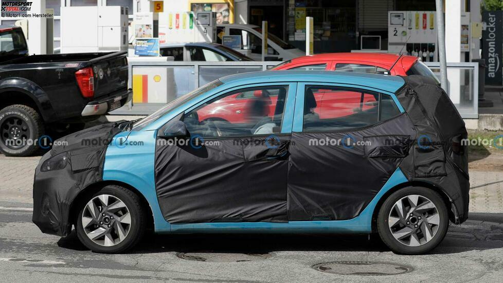 Hyundai i10 (2023) mit Facelift als Erlkönig