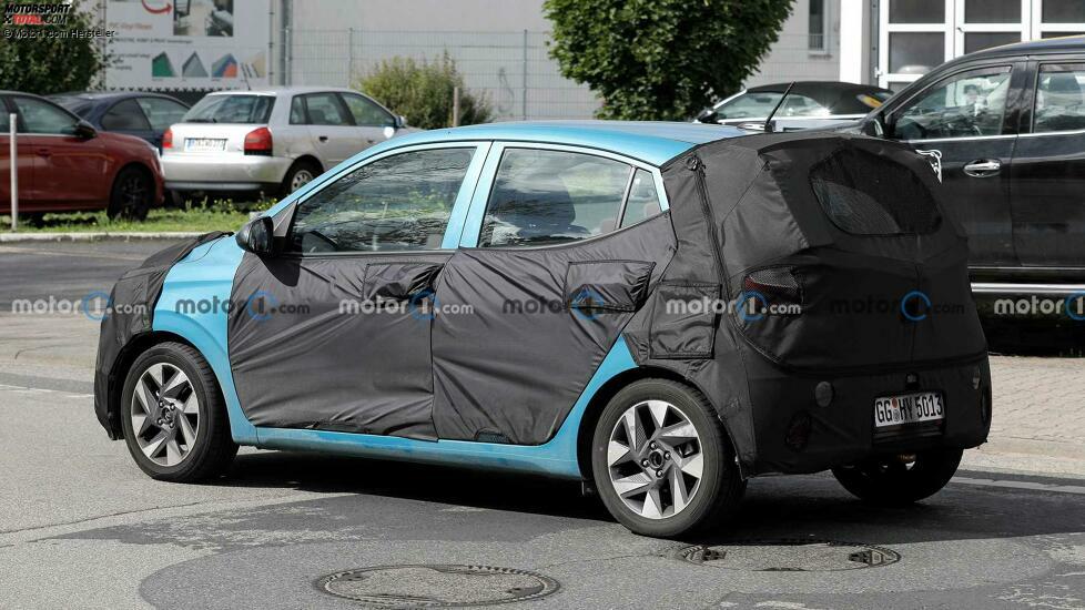 Hyundai i10 (2023) mit Facelift als Erlkönig