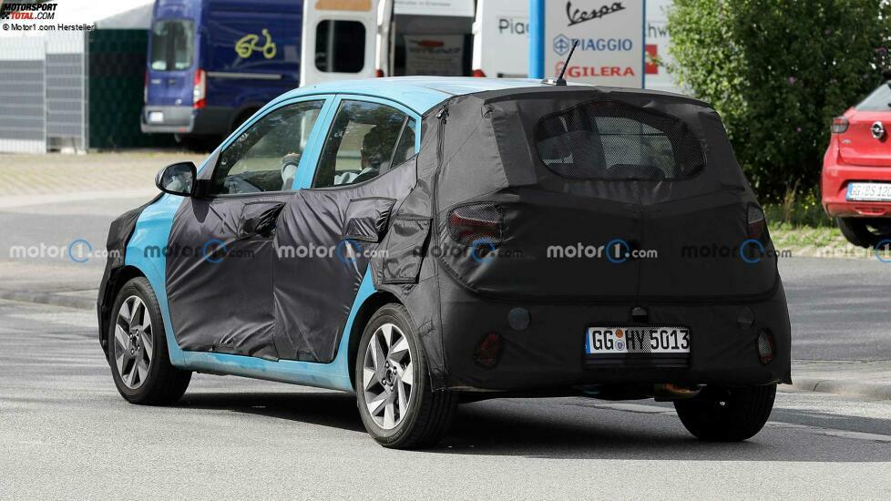 Hyundai i10 (2023) mit Facelift als Erlkönig