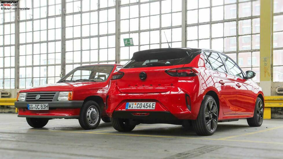 Opel Corsa A (1983) und Opel Corsa F 40 Jahre Edition im Vergleich