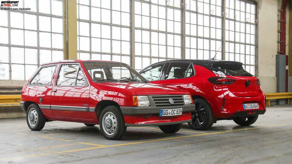 Opel Corsa A (1983) und Opel Corsa F 40 Jahre Edition im Vergleich