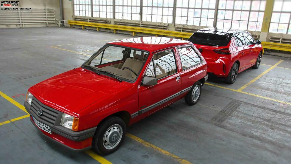 Opel Corsa A (1983) und Opel Corsa F 40 Jahre Edition im Vergleich