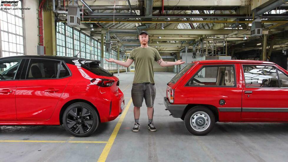 Opel Corsa A (1983) und Opel Corsa F 40 Jahre Edition im Vergleich