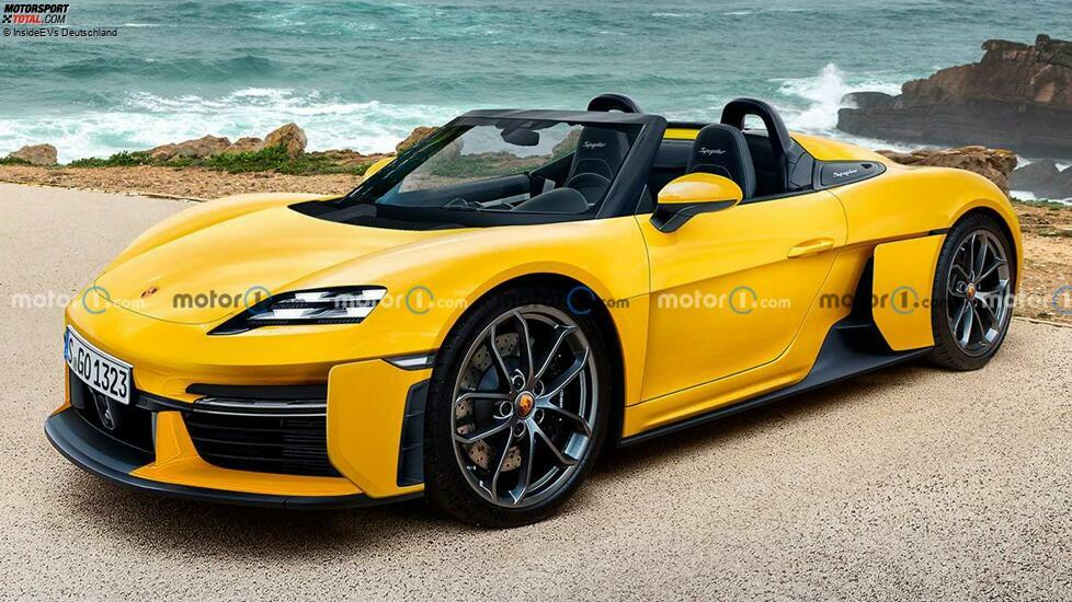 2025 Porsche Boxster EV unofficial rendering