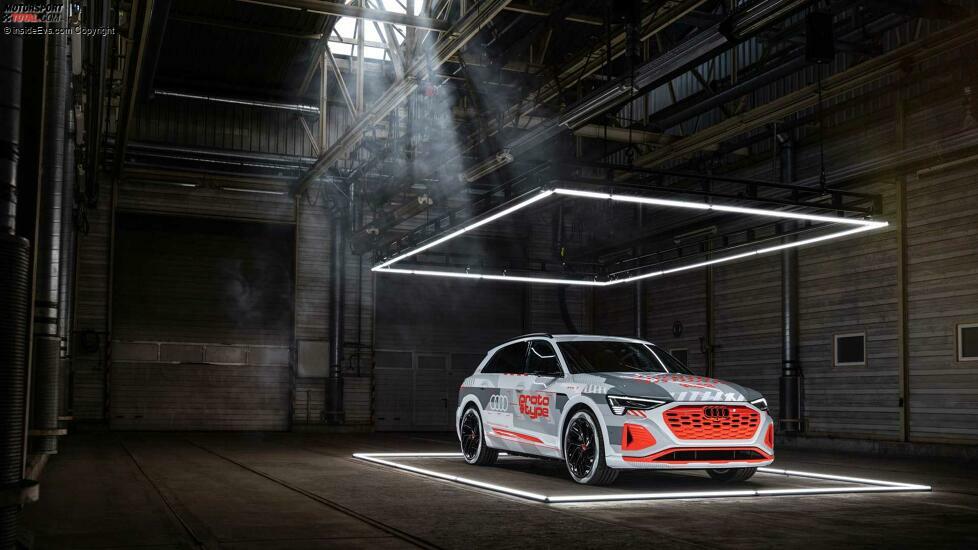 Audi Q8 e-tron (2023) auf potenziellen Teaserbildern