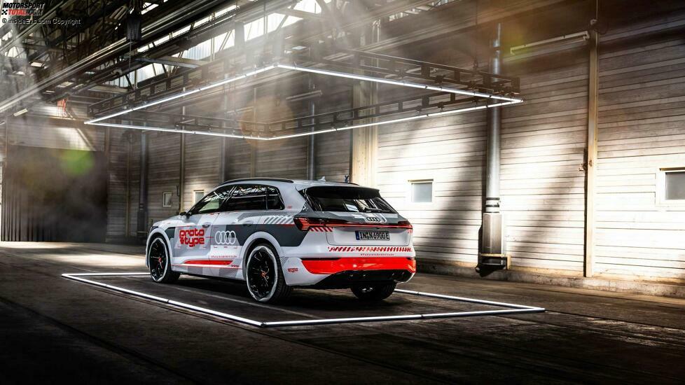 Audi Q8 e-tron (2023) auf potenziellen Teaserbildern