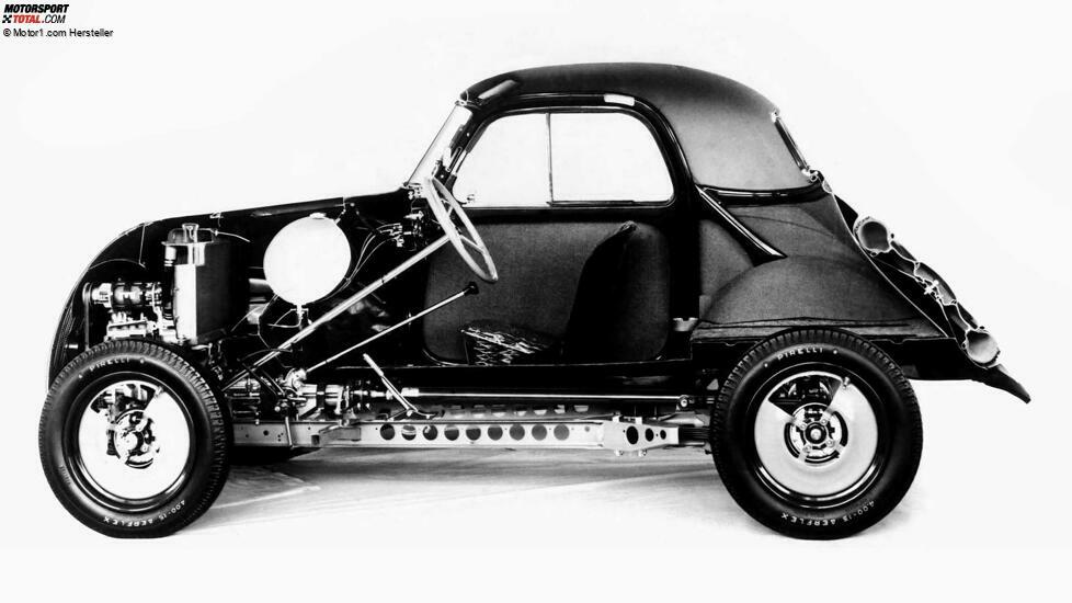 Fiat 500 Topolino 1936 Schnittzeichnung
