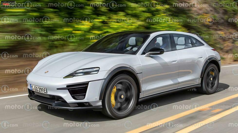 Porsche Elektro-SUV mit 7 Sitzen als Motor1.com-Rendering
