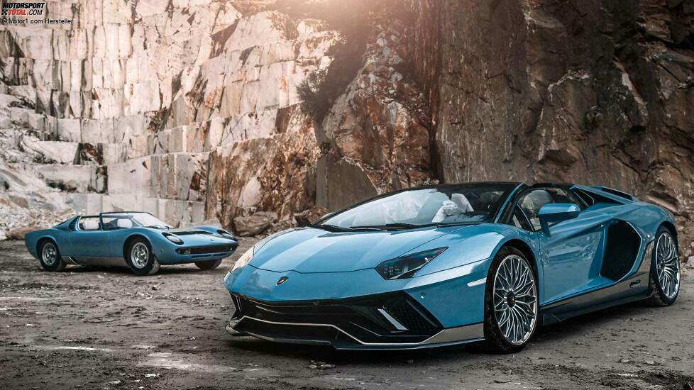 Finaler Lamborghini Aventador und Miura Roadster