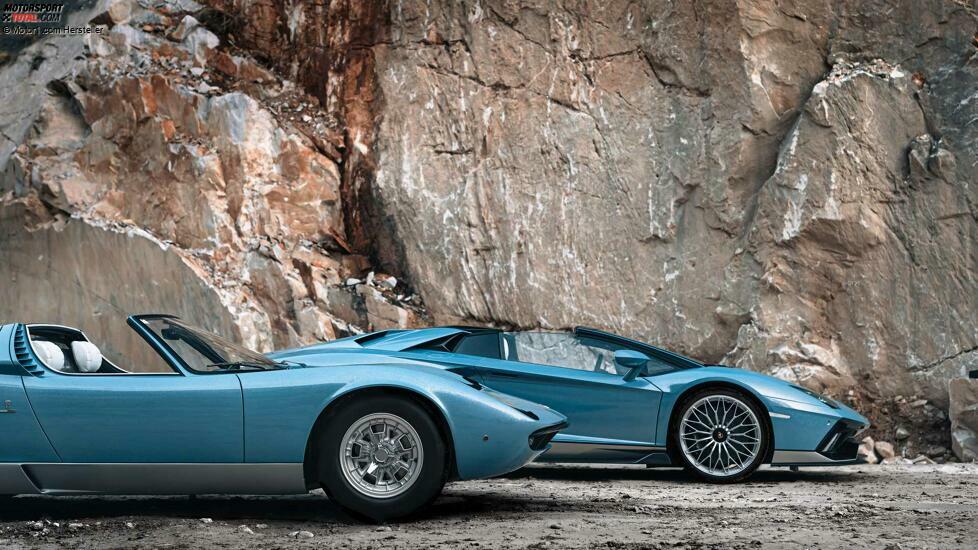 Finaler Lamborghini Aventador und Miura Roadster