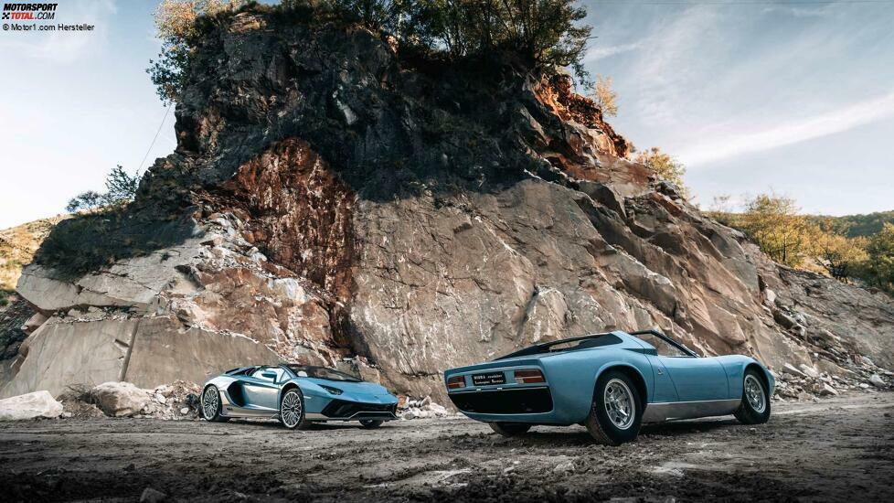 Finaler Lamborghini Aventador und Miura Roadster