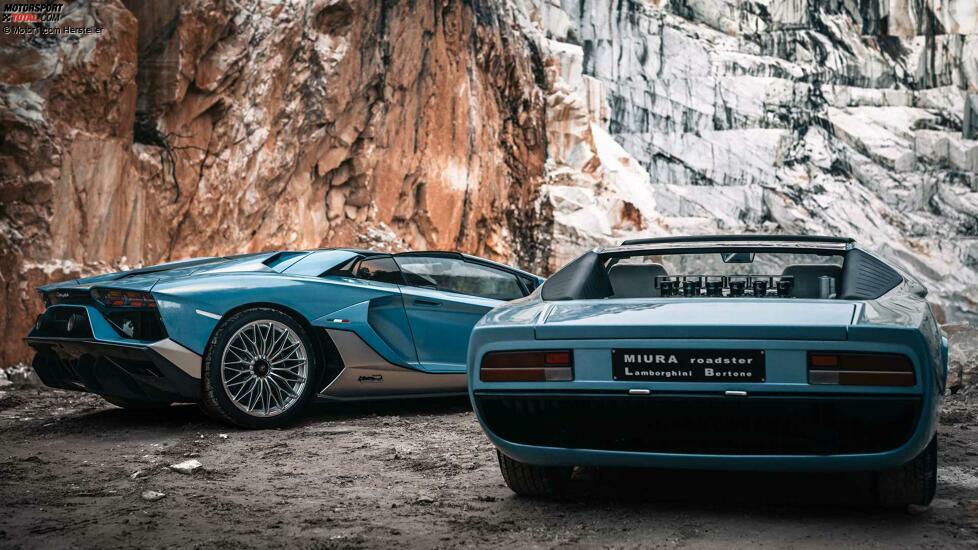 Finaler Lamborghini Aventador und Miura Roadster