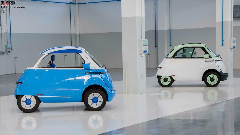 Microlino Lite (rechts) und Microlino Spiaggina