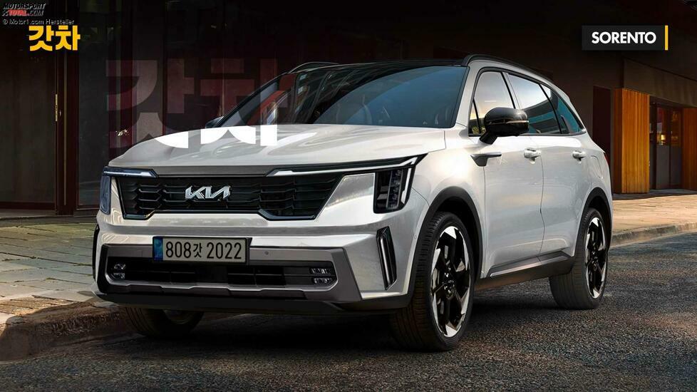 Kia Sorento Facelift (2023) im Rendering von Gotha Cars