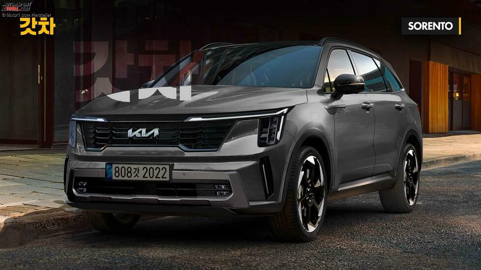 Kia Sorento Facelift (2023) im Rendering von Gotha Cars