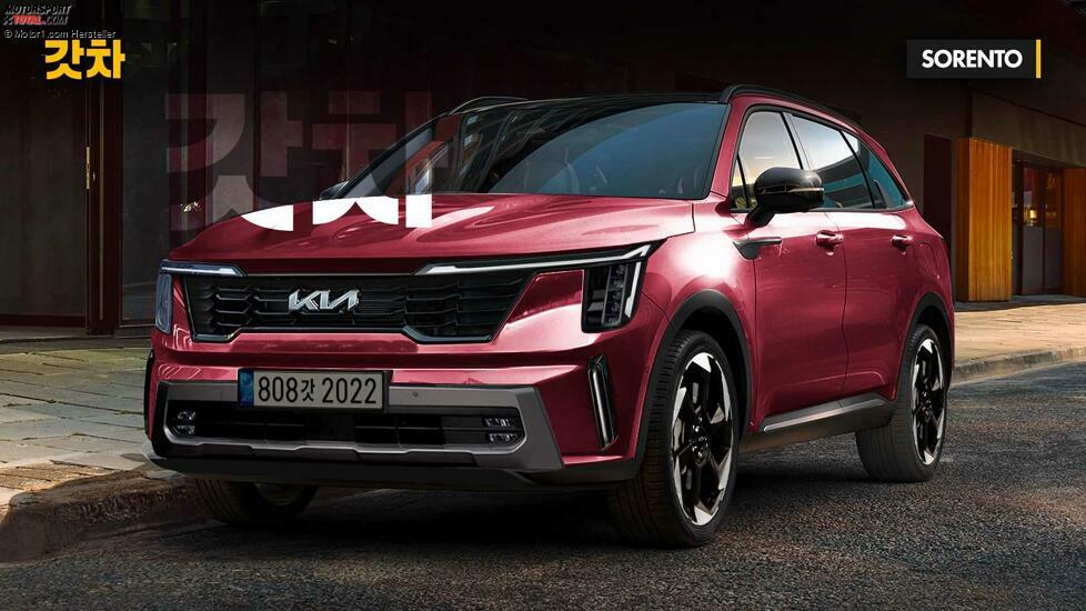 Kia Sorento Facelift (2023) im Rendering von Gotha Cars