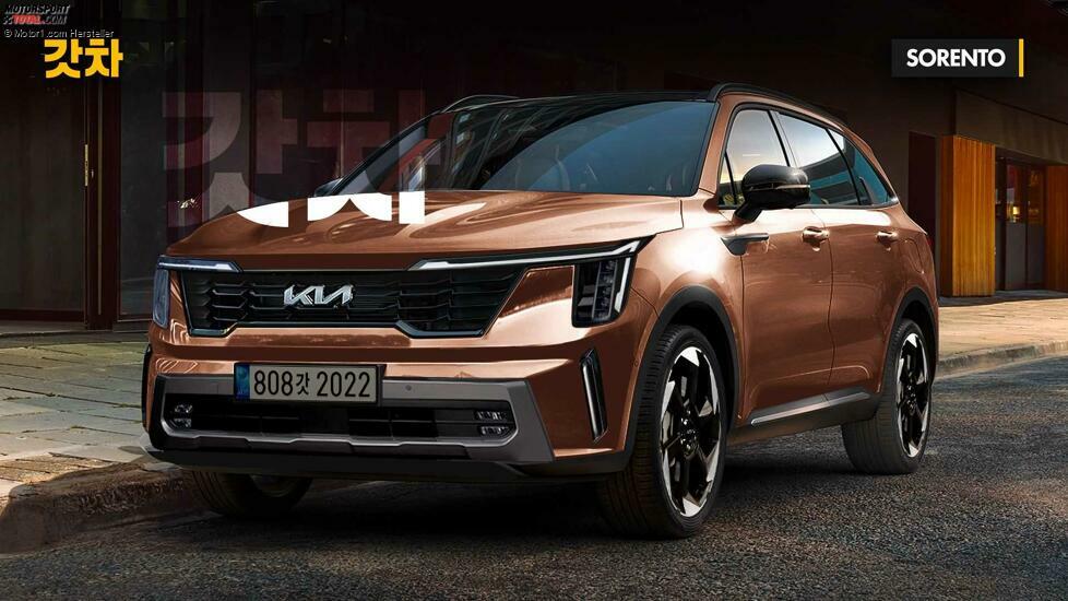 Kia Sorento Facelift (2023) im Rendering von Gotha Cars